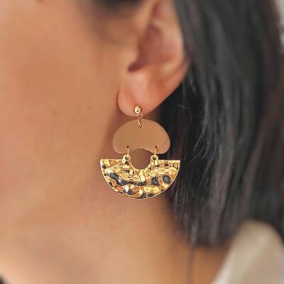 Pendientes Boho Hechos a Mano con colgantes de Oro 18k