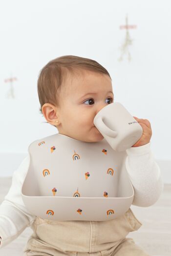 Gobelet bébé en silicone avec anses Confetti 3