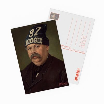 Kunst- und Hip-Hop-Postkarte - "Love is a bouquet ofveilles" (Biggie) von Blase©