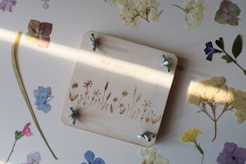 Petite presse à fleurs en bois à monter soi-même - Différents motifs 3