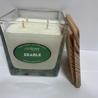 100% VEGETABLE WAX SCENTED CANDLE SOYA - 10X10 4 WICKS 350 G ERABLE