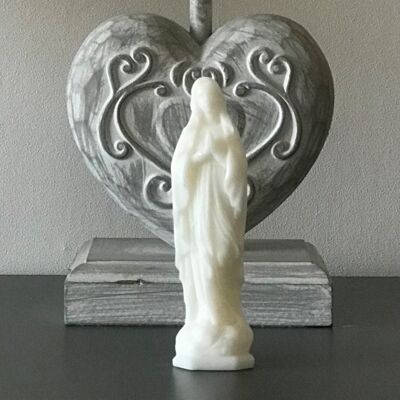Madonna (Jungfrau Maria) aus makellosem weißem Wachs