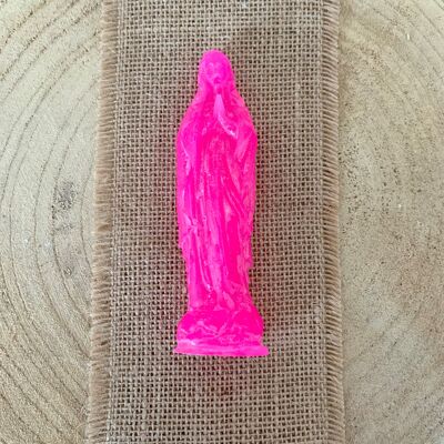 Madonna (Virgin Mary) in Fluo Pink wax