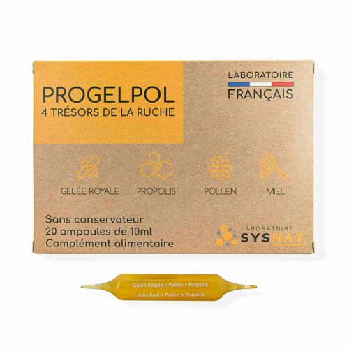 Propolis + Gelée Royale + Pollen + Miel - 20 ampoules