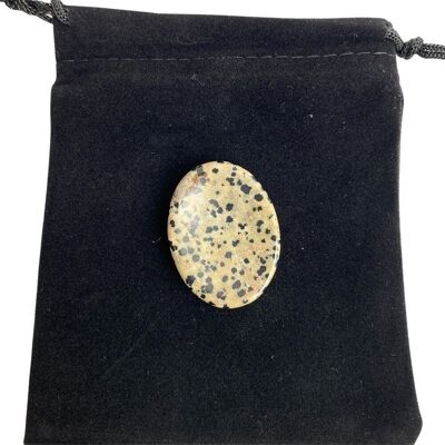 Worry Thumb Stone, Dalmatian Jasper