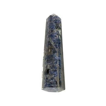 Tour Obélisque Orgonite, 10-12cm, Sodalite 2