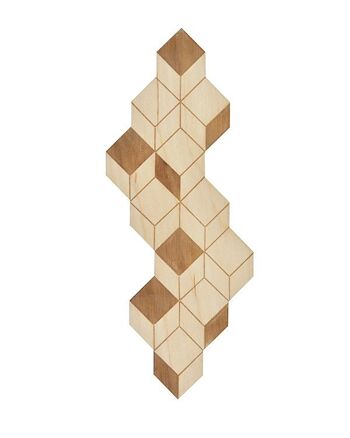 Marque-page en bois Géométrique 6