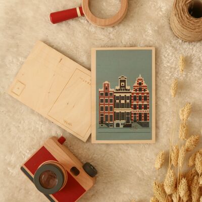 Wooden Card Amsterdam