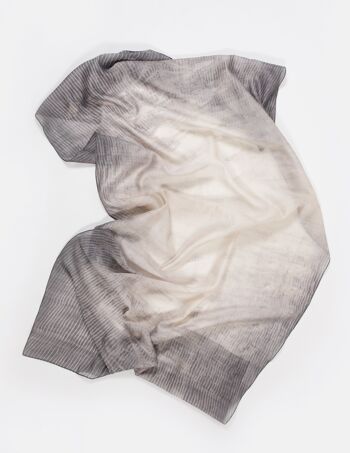 Foulard Shibori Argent 5