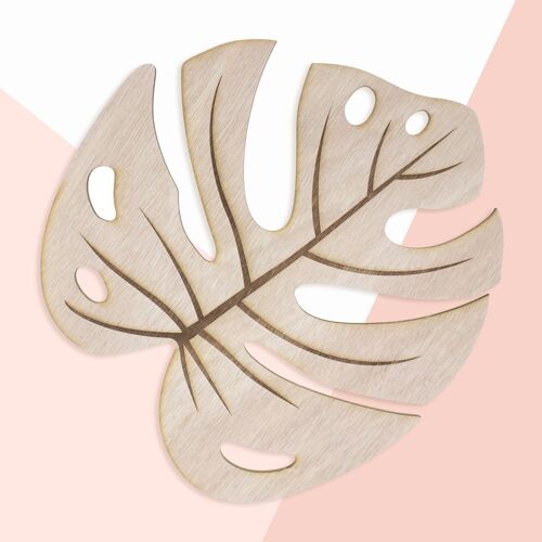 Monstera leaf trivet