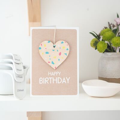 Carte d'anniversaire coeur