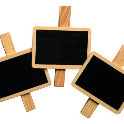 3 Etiquettes Tableau Noir clip + magnet