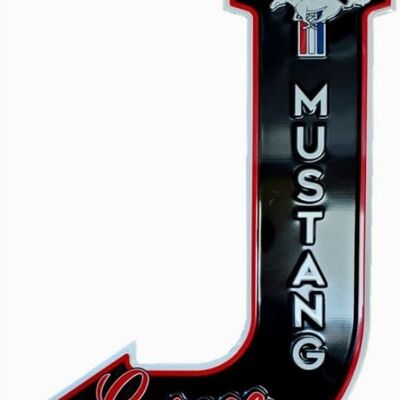 Cartel de chapa de EE. UU. Mustang Garage