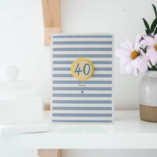 40th Birthday Card