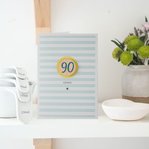 90th Birthday Card