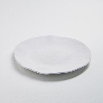 Assiette plate blanche Nature Shape 28 cm 6