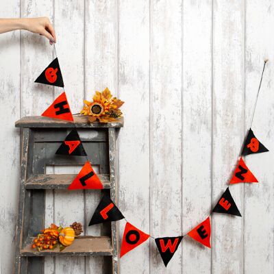 Kit artigianale in feltro - Buon Halloween Bunting