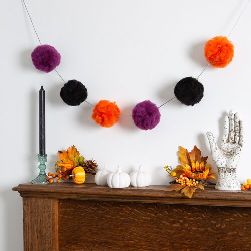 Pom Pom Garland DIY Kit - Witches Cauldron