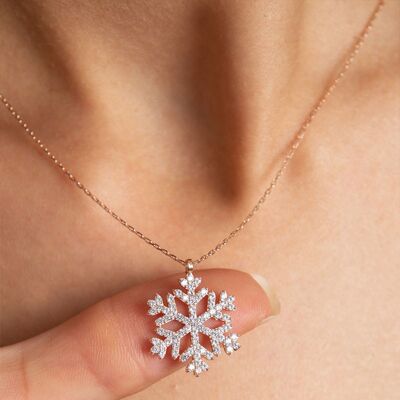 SNOWFLAKE ROSE GOLD CHAIN