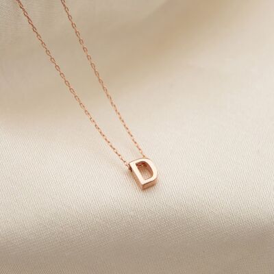 LETTER ROSE GOLD CHAIN