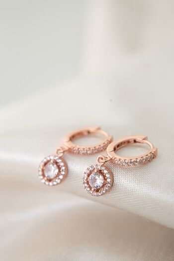 BOUCLES D'OREILLES CADEAU EN OR ROSE 2