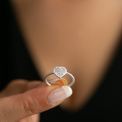 LOVE STORY SILVER RING