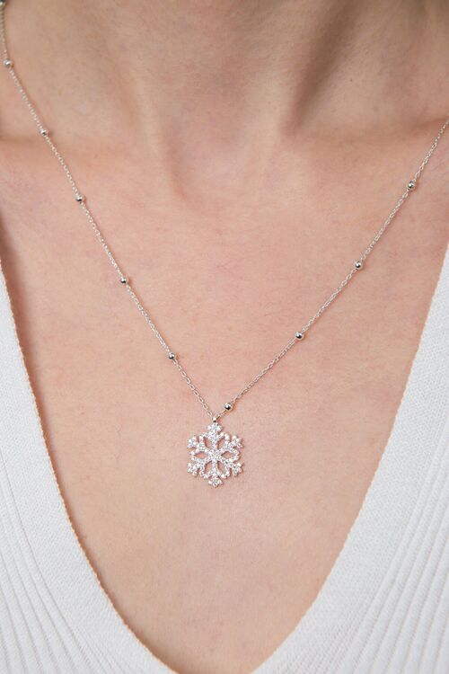 SNOWFLAKE SILVER DOTS KETTE