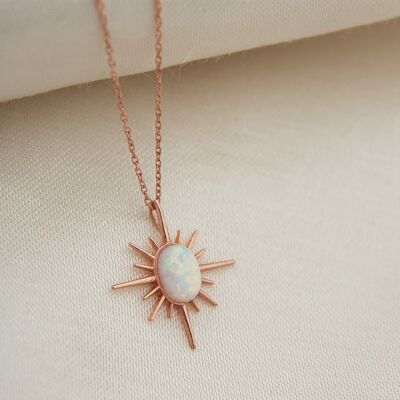 OPAL STAR WHITE NECKLACE