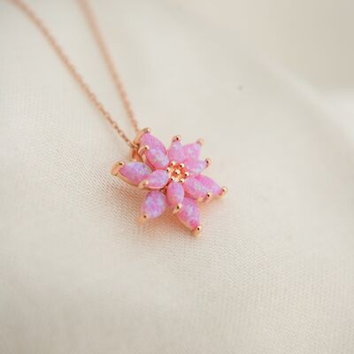 COLLAR ROSA FLOR SILVESTRE