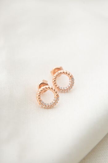 BOUCLES D'OREILLES CLOUS COURONNE 2