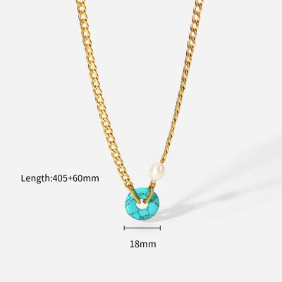 RING NECKLACE - turquoise