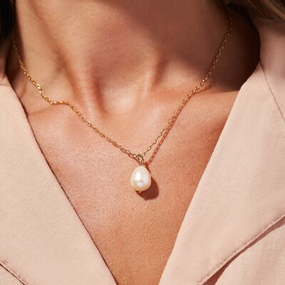 COLLIER PERLE UNIQUE