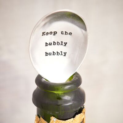 Cuchara de champán vintage - Keep the Bubbly Bubbly