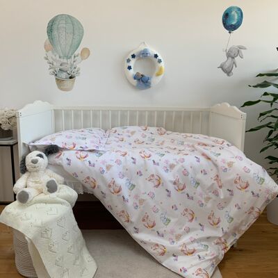 Children's bed linen set Sweet Animal 100% cotton - 100x135+40x60