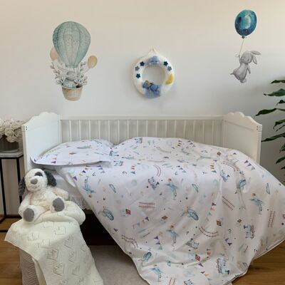 Children's bedding set Robin 100% cotton - 100x135+40x60