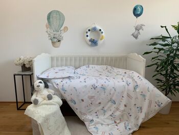 Parure de lit enfant Robin 100% coton - 100x135+40x60 1