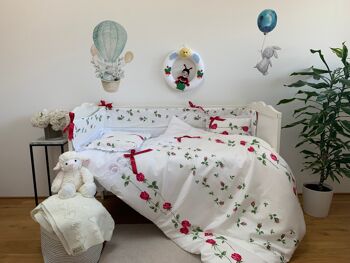 Parure de lit enfant La Belle au Bois Dormant 100% coton - 100x135+40x60 1