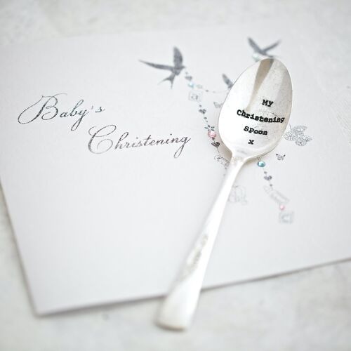 Vintage Silver Plated Spoon - My Christening Spoon