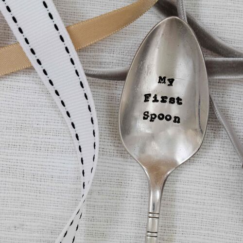 Vintage Silver Plated Spoon - My First Spoon