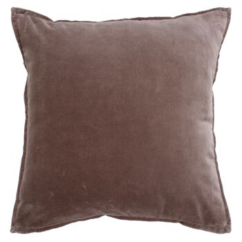 Coussin Velours | 50x50cm | brun clair