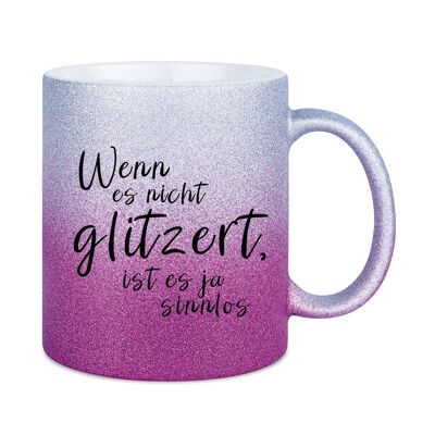 Wenn es nicht glitzert ist es ja sinnlos | Silberviolett