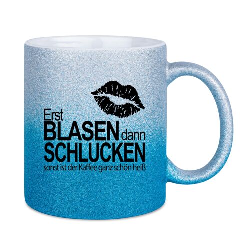 Erst blasen dann schlucken | Silberblau