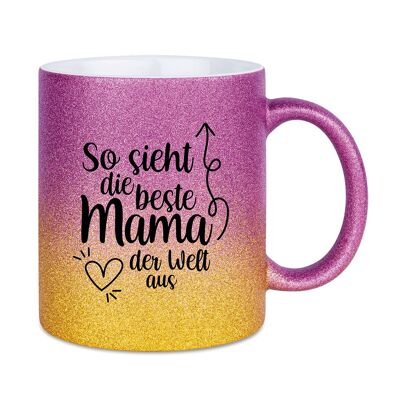 So sieht die beste Mama der Welt aus (Violettgold)