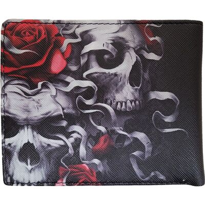 SKULLS N' ROSES - BiFold Wallet with RFID Blocking and Gift Box
