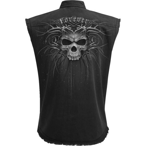 DEATH FOREVER - Sleeveless Stone Washed Worker Black