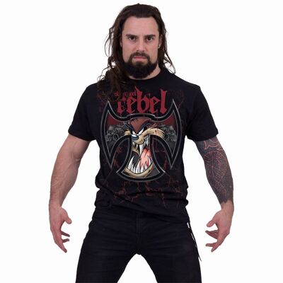 TAZ - OLD SCHOOL REBEL - Camiseta con estampado frontal Negro