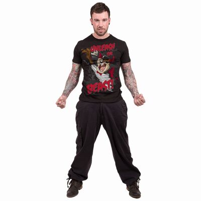 TAZ - UNLEASH THE BEAST - T-shirt con stampa frontale nera