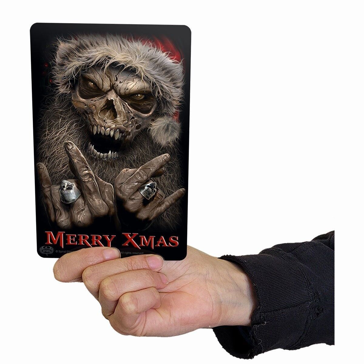 ROCK SANTA - Carte di saluto di latta di metallo