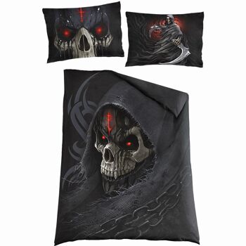 DARK DEATH - Housse de couette simple + taie d'oreiller UK et EU 3