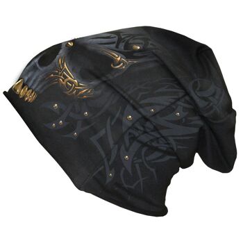 BLACK GOLD - Bonnet Coton Léger Noir L 3